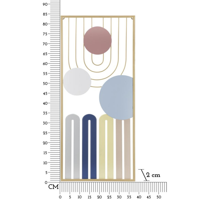 Panneau mural COLORÉ – A – Vivacité et éclat des couleurs (37 x 2 x 84 cm)