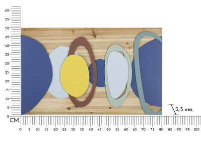 Panneau mural COULEUR BOIS – Nature et élégance (80 x 2,5 x 50 cm)