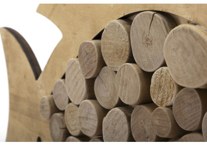 Poisson nature à suspendre – Touche authentique et naturelle (42,5 x 2 x 28,5 cm)