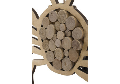 Crabe nature à suspendre – Originalité marine (35 x 2 x 31 cm)