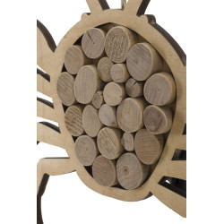 Crabe nature à suspendre – Originalité marine (35 x 2 x 31 cm)
