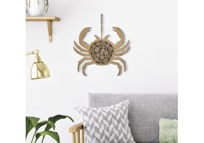 Crabe nature à suspendre – Originalité marine (35 x 2 x 31 cm)