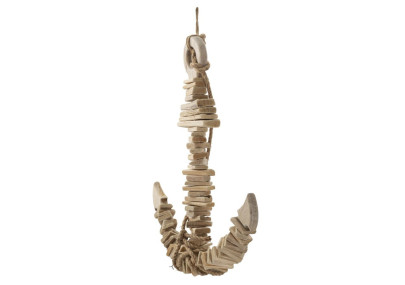Ancrage nature à suspendre – Élément décoratif marin (39 x 7 x 46 cm)