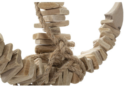 Ancrage nature à suspendre – Élément décoratif marin (39 x 7 x 46 cm)