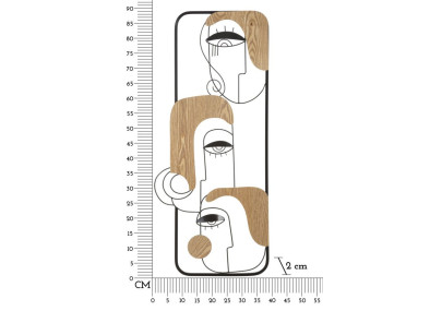 Panneau mural PICASSY – Originalité et style artistique (38 x 2 x 89,5 cm)