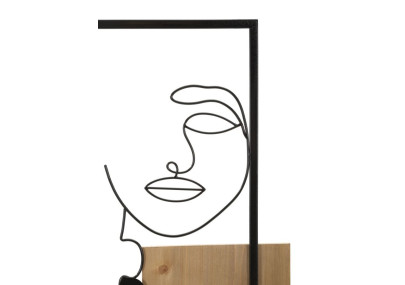 Panneaux muraux en fer et bois – Élégance et authenticité (63 x 2 x 90 cm)