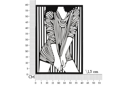 Panneau mural élégant – Simplicité et sophistication (40 x 1,3 x 60 cm)