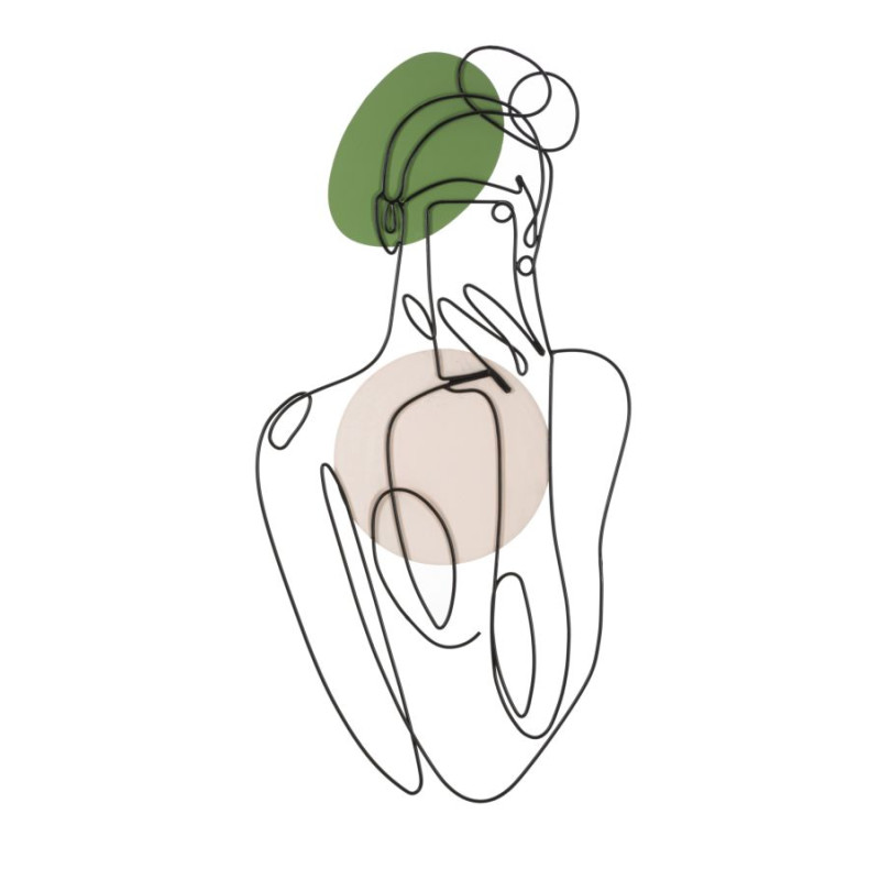 Panneau mural LADY COLOR – Raffinement coloré (40 x 1,3 x 80 cm)