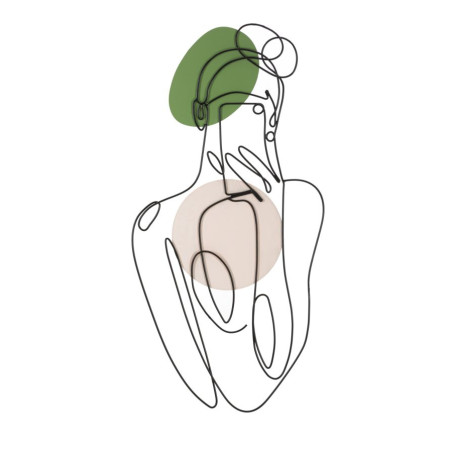 Panneau mural LADY COLOR – Raffinement coloré (40 x 1,3 x 80 cm)