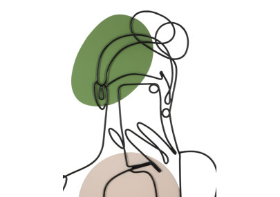 Panneau mural LADY COLOR – Raffinement coloré (40 x 1,3 x 80 cm)