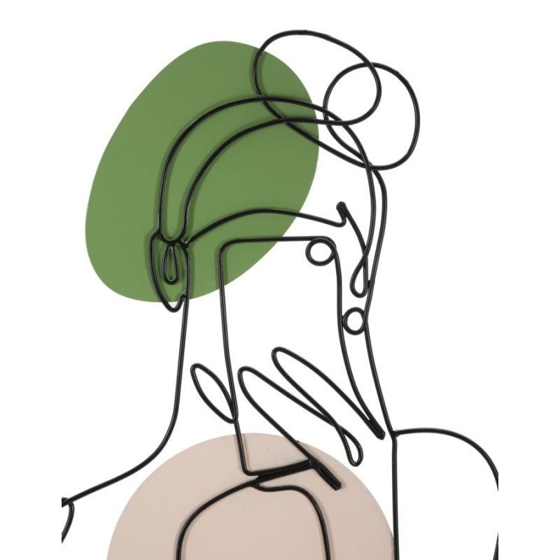 Panneau mural LADY COLOR – Raffinement coloré (40 x 1,3 x 80 cm)