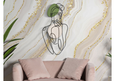 Panneau mural LADY COLOR – Raffinement coloré (40 x 1,3 x 80 cm)