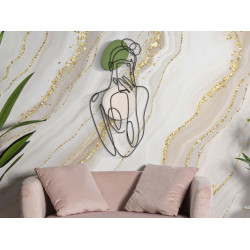 Panneau mural LADY COLOR – Raffinement coloré (40 x 1,3 x 80 cm)