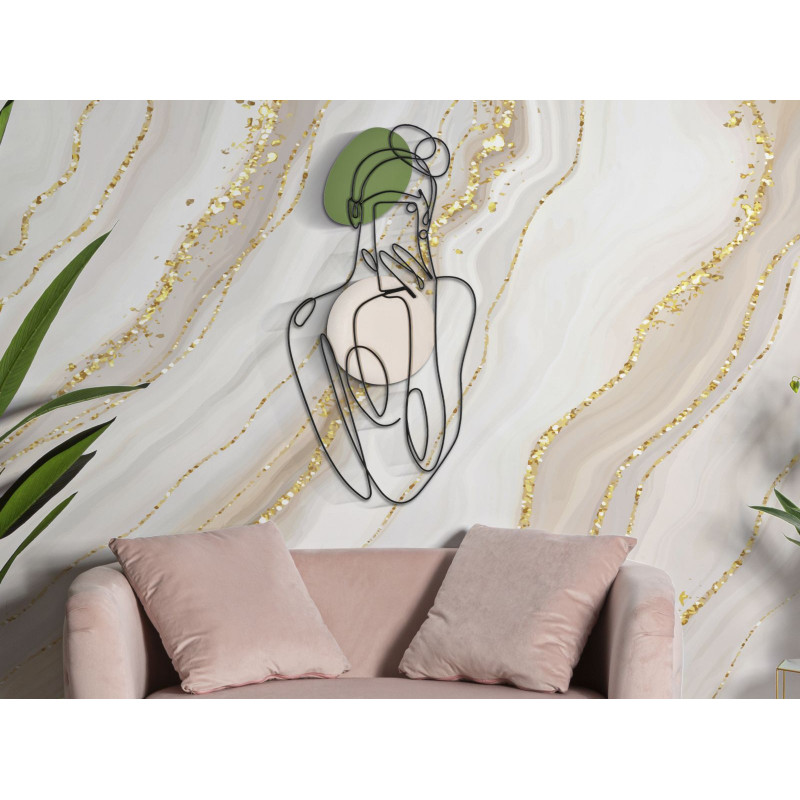 Panneau mural LADY COLOR – Raffinement coloré (40 x 1,3 x 80 cm)