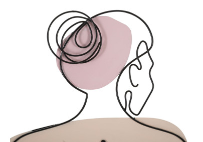 Panneau mural Dame avec fleur – Charme et élégance florale (80 x 1,3 x 90 cm)