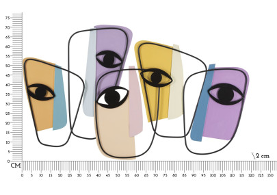 Panneau mural YEUX – A – Intense et captivant (120 x 2 x 72 cm)