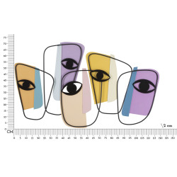 Panneau mural YEUX – A – Intense et captivant (120 x 2 x 72 cm)