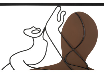 Panneau mural COUPLE – Harmonie décorative (60 x 1,3 x 80 cm)