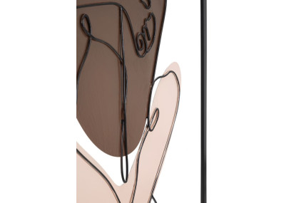 Panneau mural COUPLE – Harmonie décorative (60 x 1,3 x 80 cm)