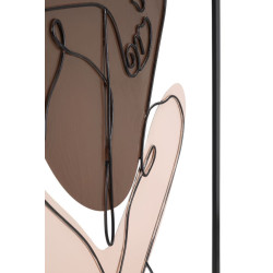 Panneau mural COUPLE – Harmonie décorative (60 x 1,3 x 80 cm)