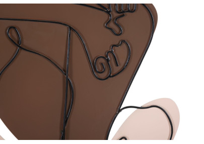 Panneau mural COUPLE – Harmonie décorative (60 x 1,3 x 80 cm)