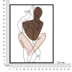 Panneau mural COUPLE – Harmonie décorative (60 x 1,3 x 80 cm)