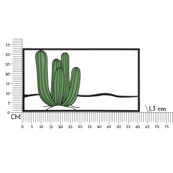 Panneau mural CACTUS – Originalité naturelle (60 x 1,3 x 33 cm)