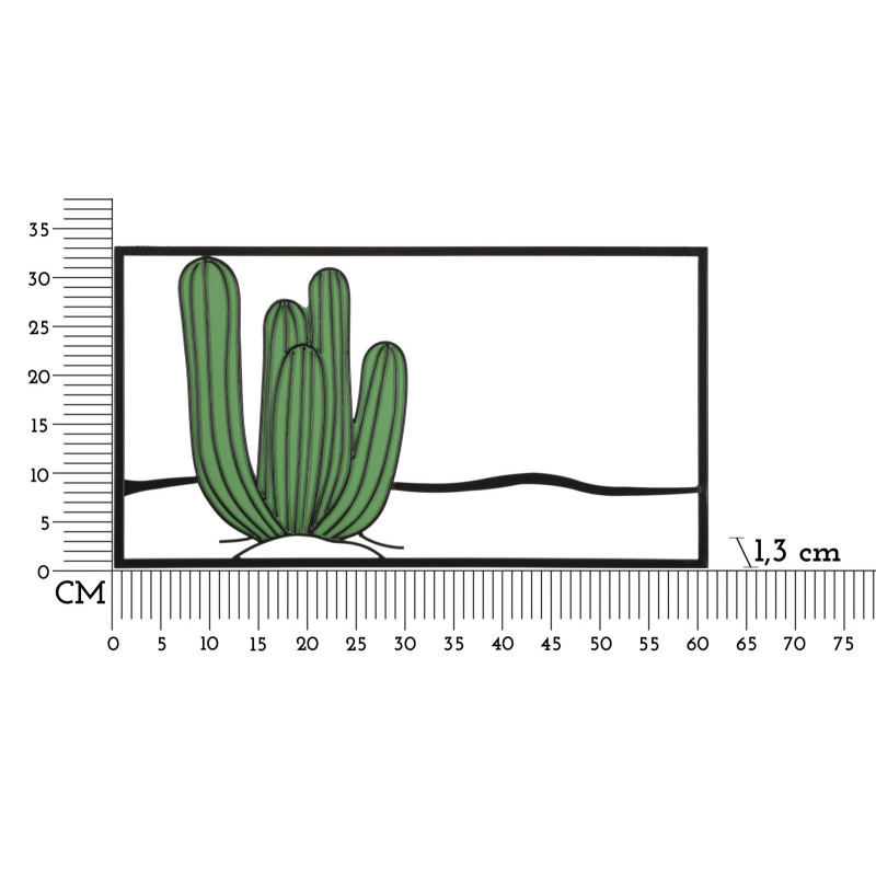 Panneau mural CACTUS – Originalité naturelle (60 x 1,3 x 33 cm)