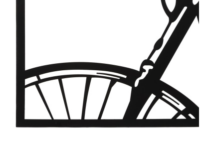 Ensemble de panneaux mural pour vélo – Lot de 3 pièces, style moderne (40 x 1,3 x 60 cm / taille d’une pièce unique)