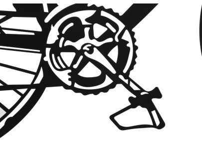 Ensemble de panneaux mural pour vélo – Lot de 3 pièces, style moderne (40 x 1,3 x 60 cm / taille d’une pièce unique)