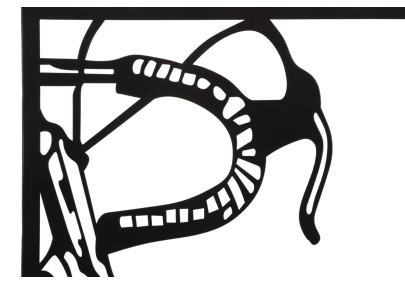 Ensemble de panneaux mural pour vélo – Lot de 3 pièces, style moderne (40 x 1,3 x 60 cm / taille d’une pièce unique)