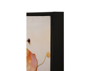 Tableau mural laqué avec cadre NARCY – A – Luxe contemporain (82 x 4 x 82 cm)