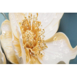 Tableau mural laqué avec cadre NARCY – B – Sophistication murale (82 x 4 x 82 cm)