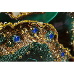 Tableau mural laqué avec cadre SMERALDY – A – Modernité artistique (82 x 4 x 62 cm)