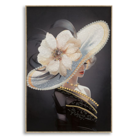 Tableau mural laqué avec cadre CHAPEAU VIENNAIS – A – Originalité design (62 x 4 x 92 cm)