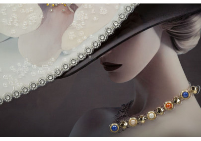 Tableau mural laqué avec cadre CHAPEAU VIENNAIS – B – Style unique (62 x 4 x 92 cm)