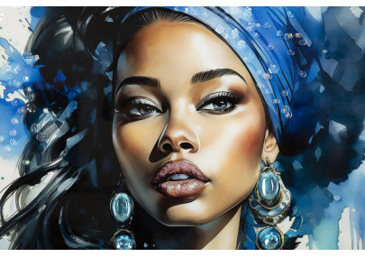 Tableau mural laqué avec cadre ALTEA – A – Raffinement coloré (82 x 4 x 82 cm)