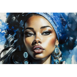 Tableau mural laqué avec cadre ALTEA – A – Raffinement coloré (82 x 4 x 82 cm)