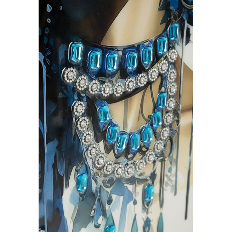 Tableau mural laqué avec cadre ALTEA – A – Raffinement coloré (82 x 4 x 82 cm)