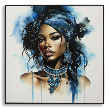 Tableau mural laqué avec cadre ALTEA – B – Harmonie moderne (82 x 4 x 82 cm)