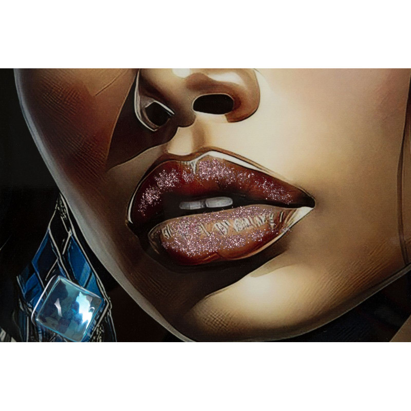 Tableau mural laqué avec cadre ALTEA – B – Harmonie moderne (82 x 4 x 82 cm)