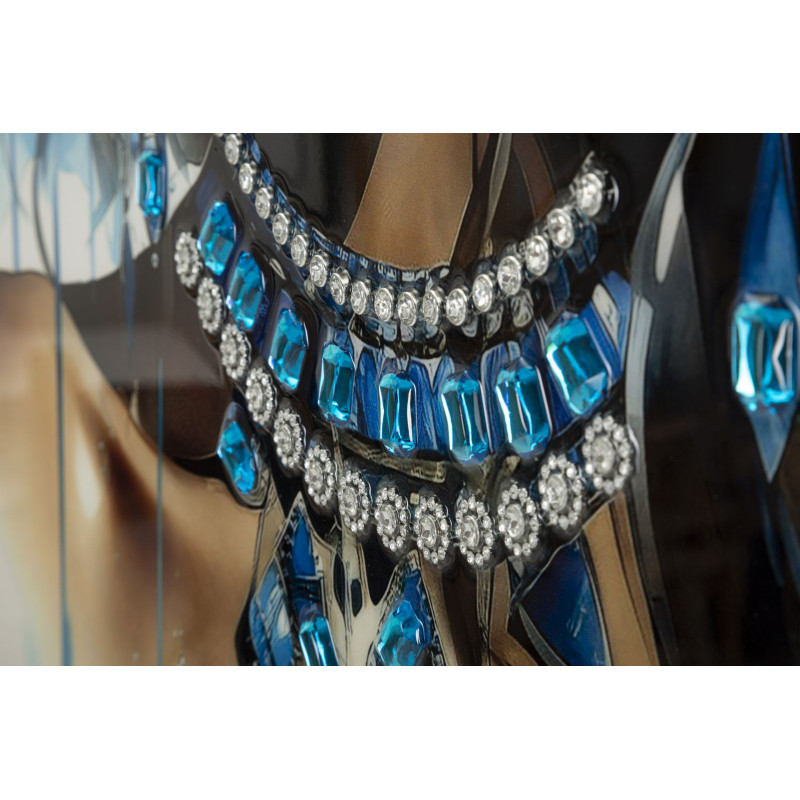 Tableau mural laqué avec cadre ALTEA – B – Harmonie moderne (82 x 4 x 82 cm)