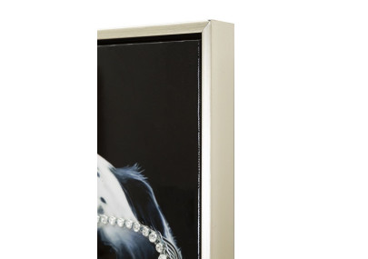 Tableau mural laqué avec sécurité à cadre – Élégance et protection (53 x 3 x 73 cm)