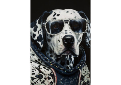 Tableau mural laqué avec sécurité à cadre – Élégance et protection (53 x 3 x 73 cm)