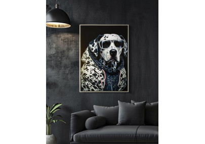 Tableau mural laqué avec sécurité à cadre – Élégance et protection (53 x 3 x 73 cm)