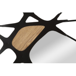 Panneau mural en fer ABSY – Minimalisme raffiné pour un mur stylé (114 x 2 x 80 cm)