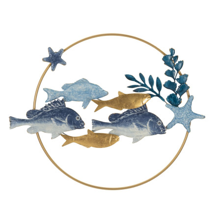 Panneau mural en fer MARINE – Élégance et esprit marin (77 x 5 x 63 cm)