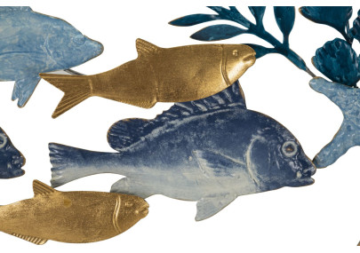 Panneau mural en fer MARINE – Élégance et esprit marin (77 x 5 x 63 cm)