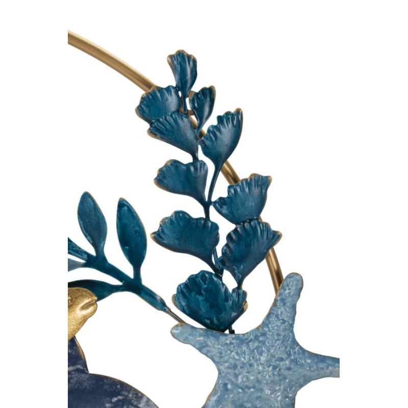 Panneau mural en fer MARINE – Élégance et esprit marin (77 x 5 x 63 cm)