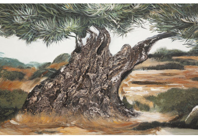 Peinture à l’huile d’olive L – Une touche méditerranéenne sur toile (120 x 3,8 x 80 cm)